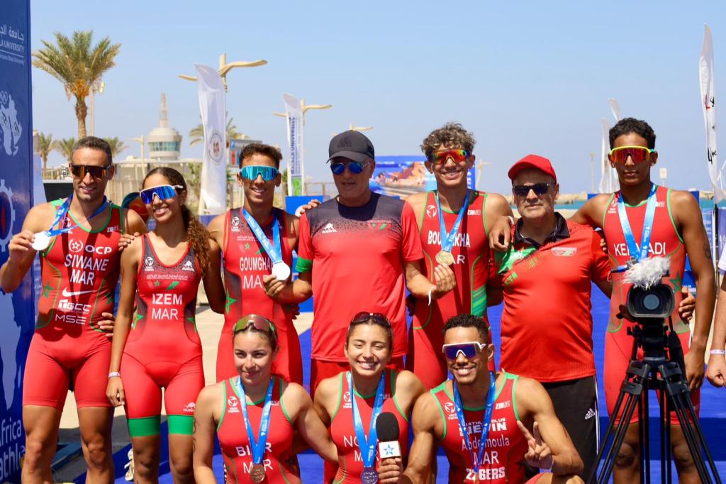 L’ORT participe dans les résultats historiques de l’équipe nationale de Triathlon au Championnat d’Afrique – El Galala,&nbsp;Égypte